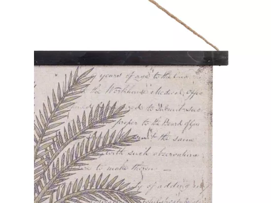Toile imprimée en parchemin