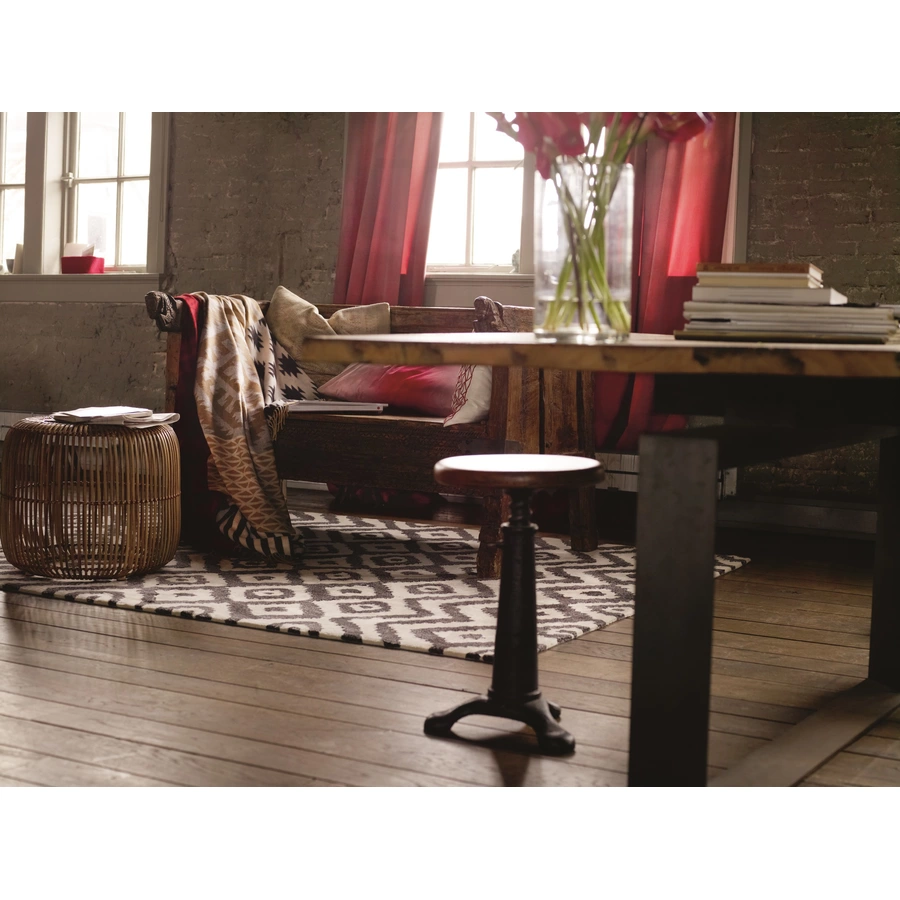 Esprit Kurzflorteppich Africa Ethnic weiß