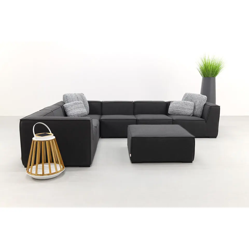 VDG Liberty Sunbrella - Sooty - Loungeset 7-delig incl. chaise longue