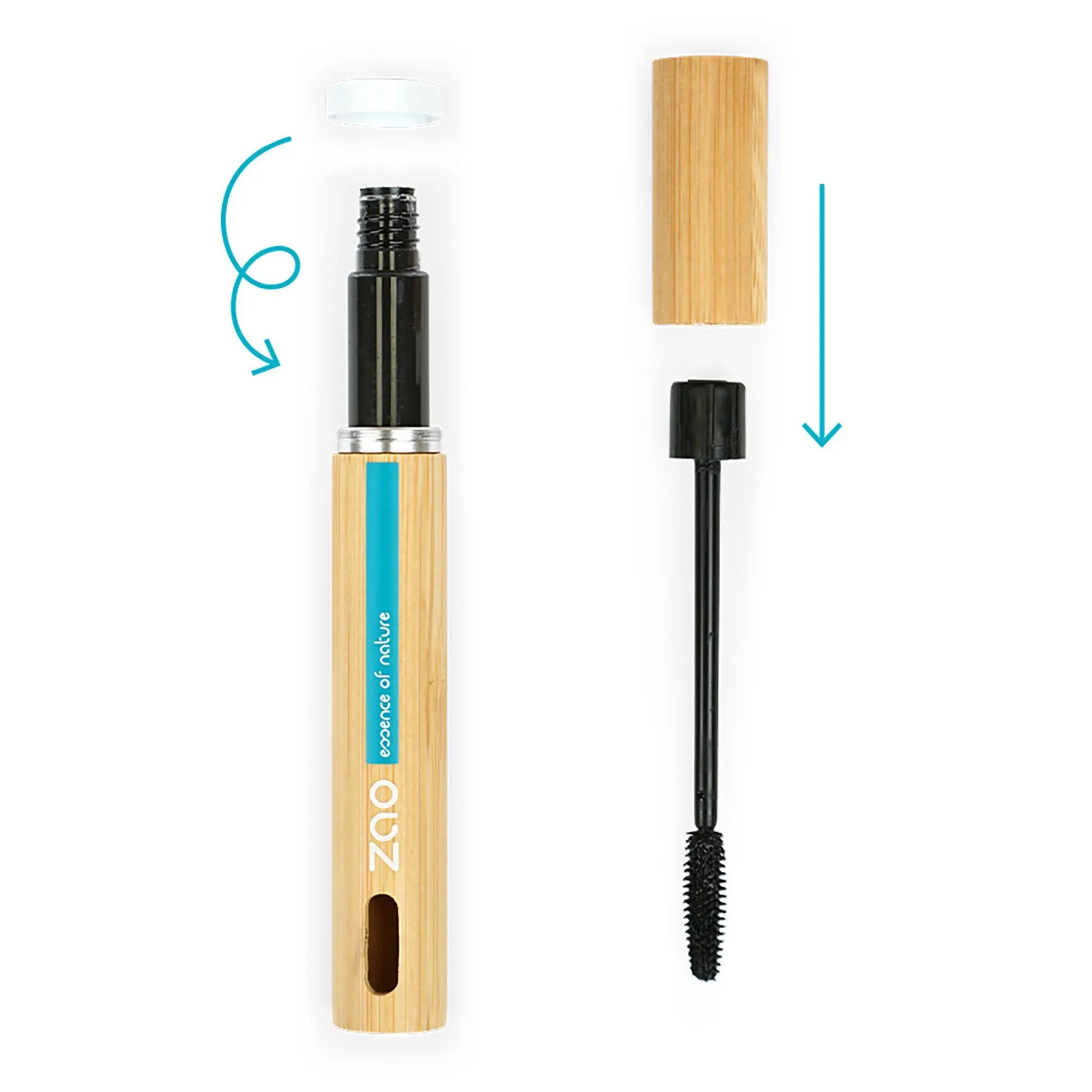 Zao Makeup - Mascara Définition Bio, vegan et rechargeable- Mascaras
