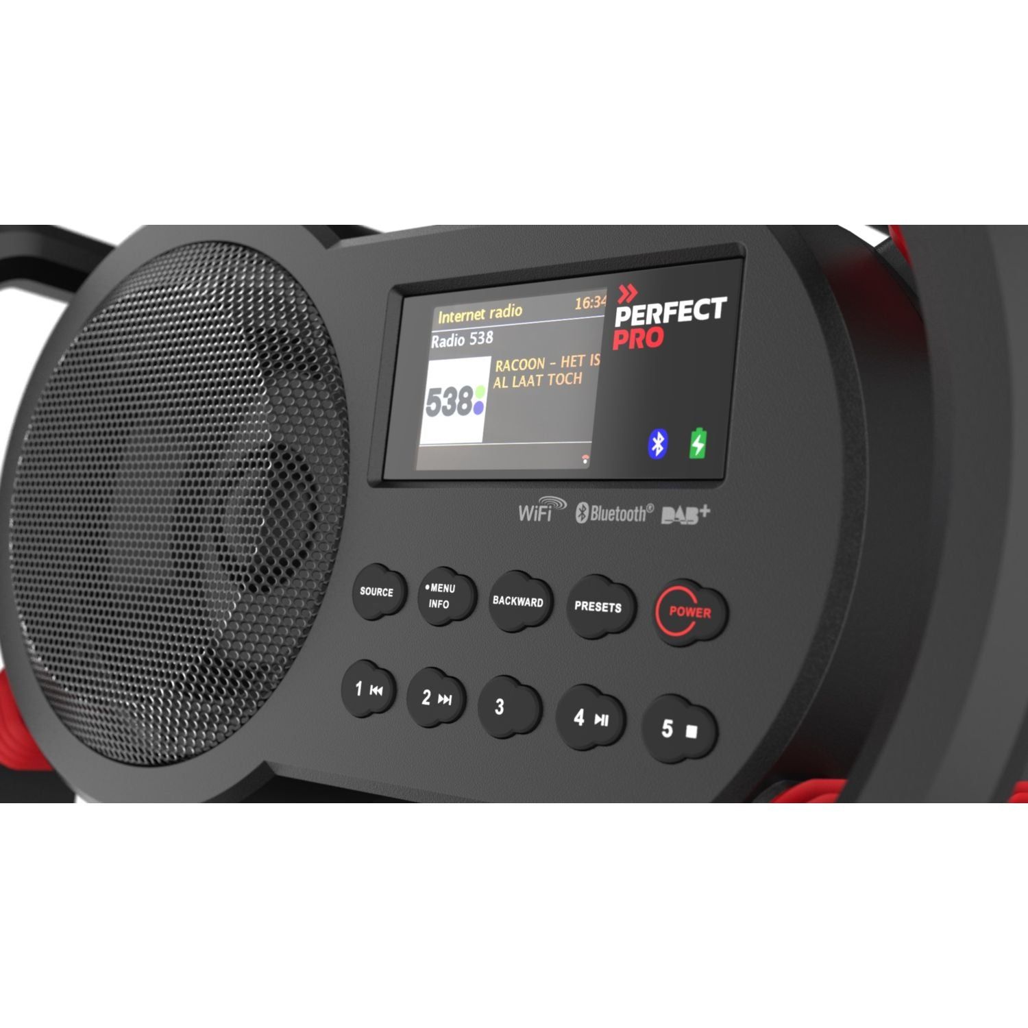Perfectpro NBX2 NETBOX Bluetooth / DAB  / FM / AUX / WIFI / USB-speler
