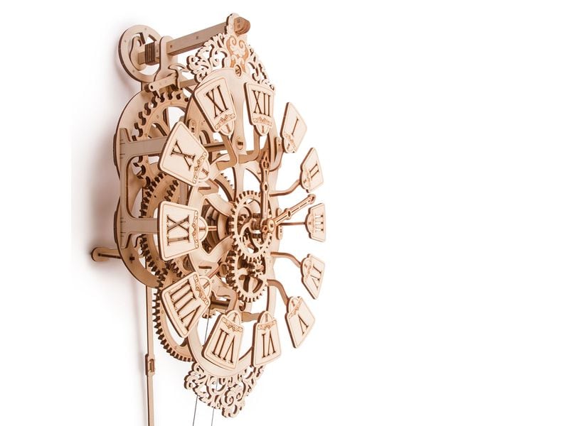 WoodTrick Bausatz Pendulum Wanduhr Pendeluhr 3D Bausatz aus Holz
