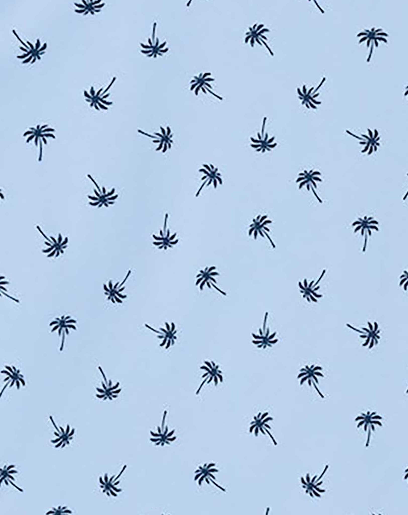 Poloshirt NKMVOLO PALMS in chambray blue