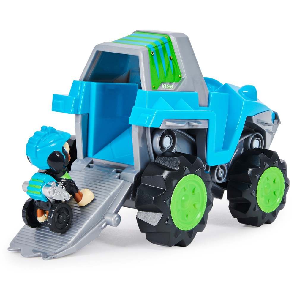PAW Patrol Dino Rescue Rex' verwandelbares Fahrzeug mit geheimnisvoller Dinosaurierfigur