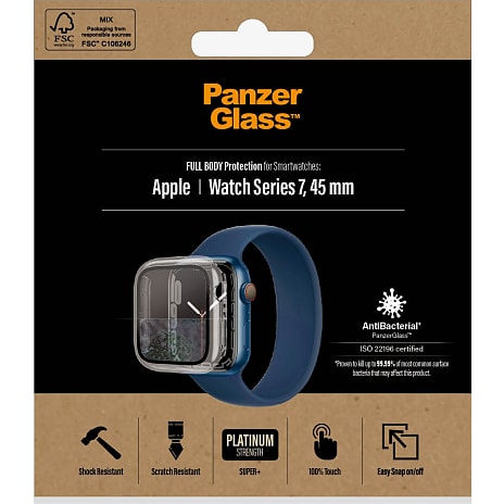 PanzerGlass™ Full Body Apple Watch Series 7 45mm - sort