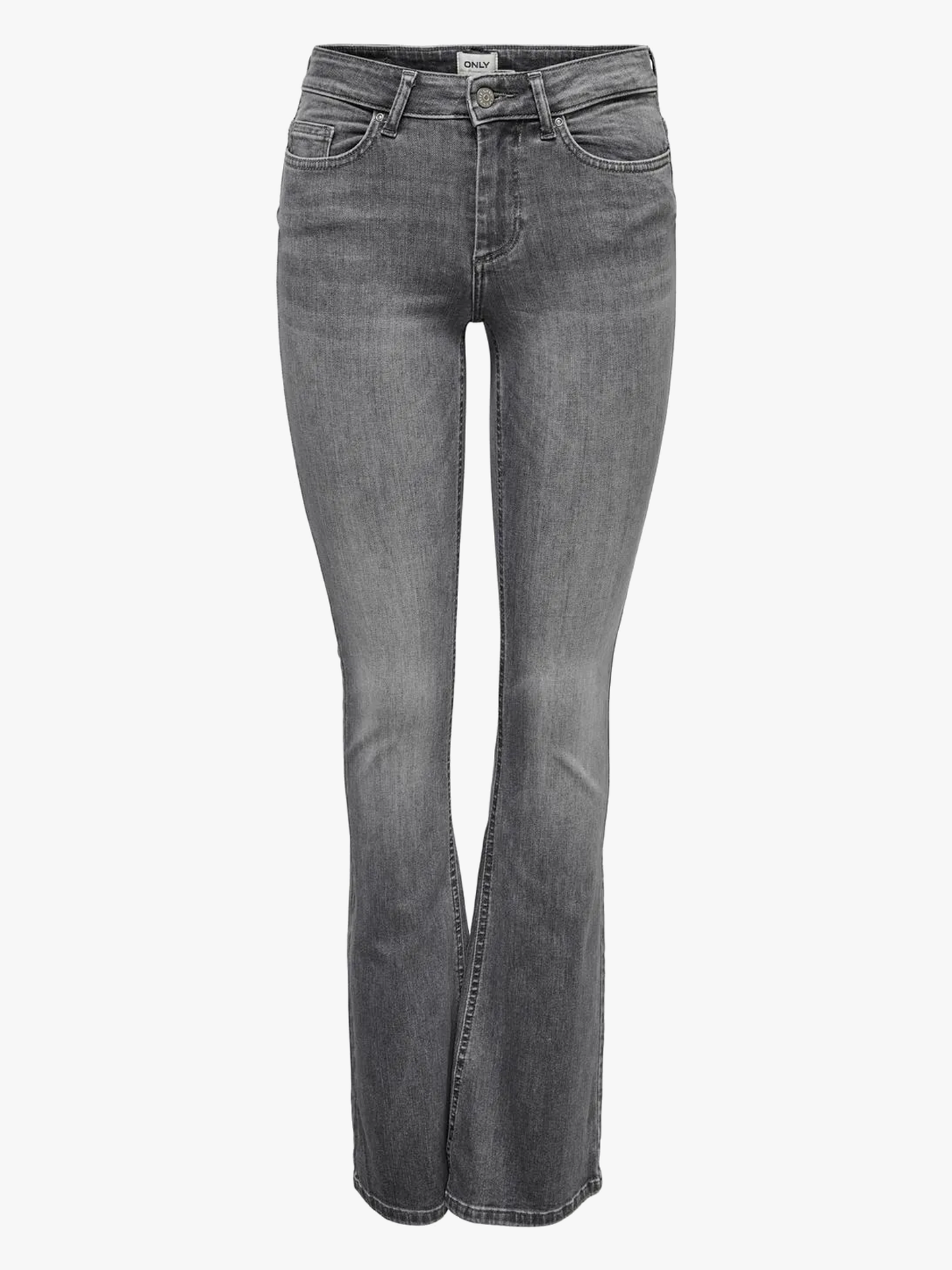 Blush Mid Flared Denim