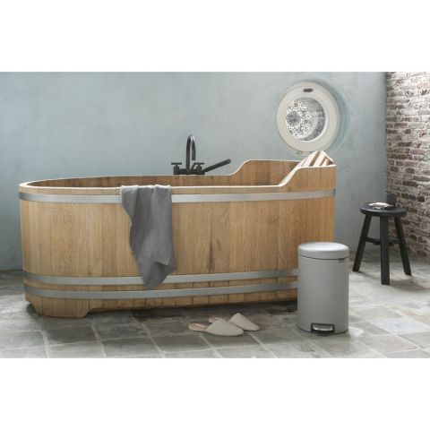 NewIcon Pedaalemmer 12 liter - Mineral Concrete Grey