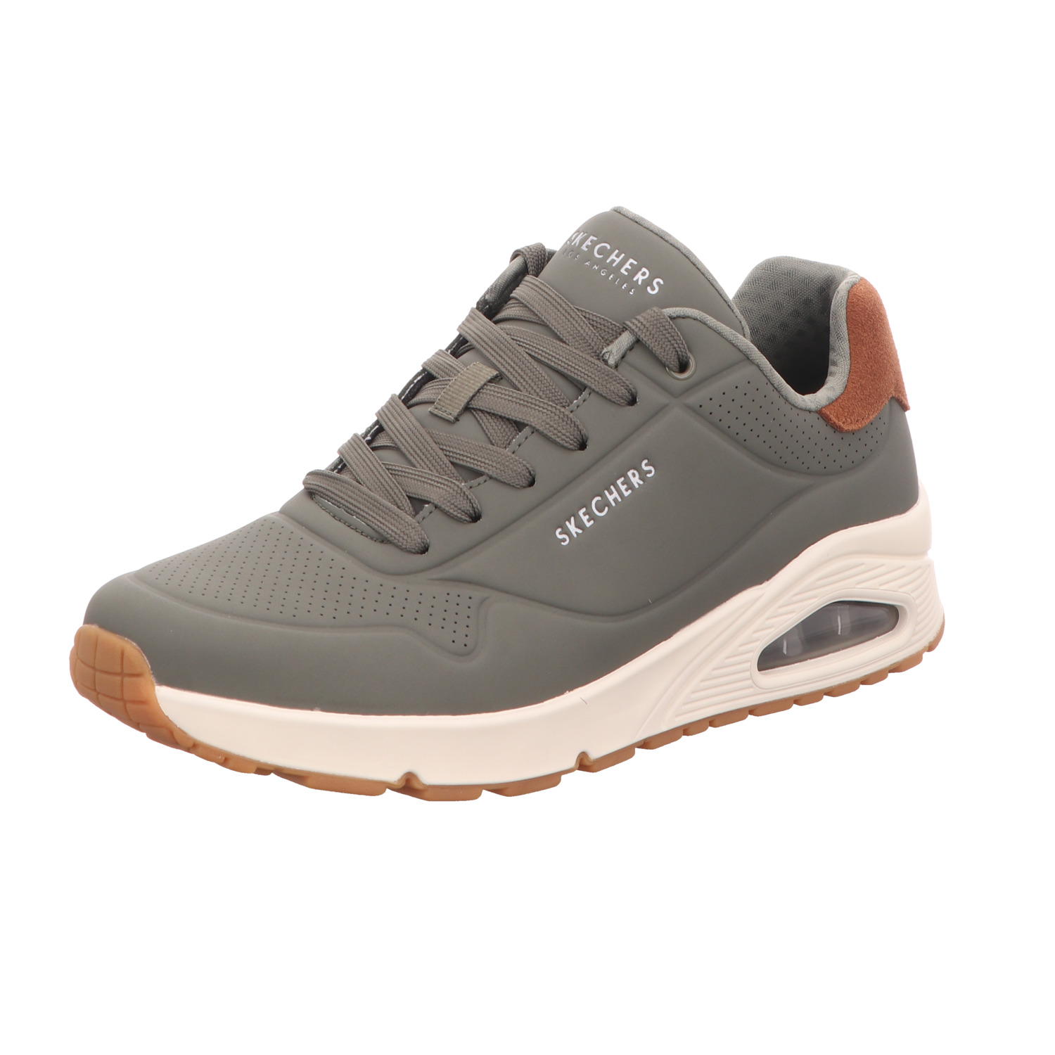 Skechers Herren-Sneaker UNO SUITED ON AIR Oliv-Grün