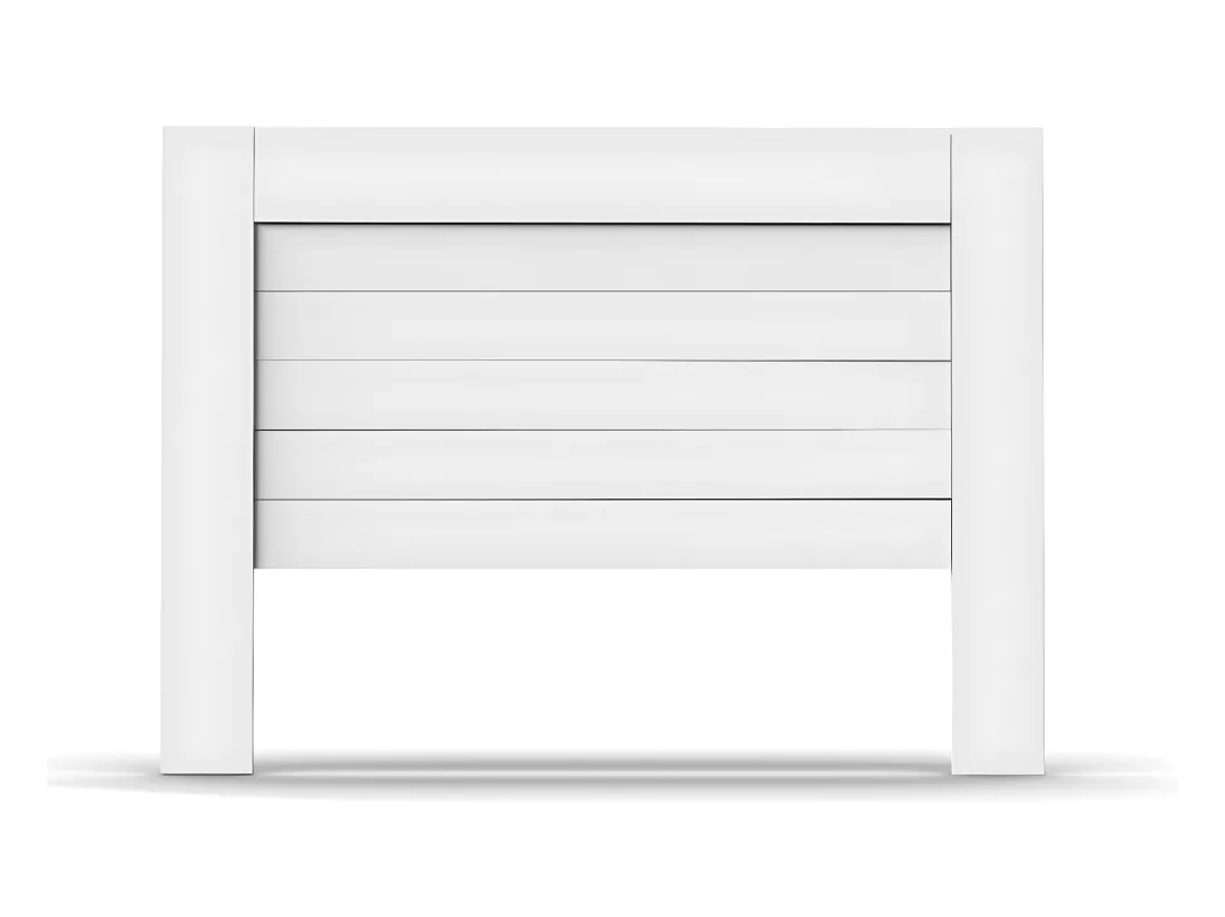 Tête de lit coloris blanc - Longueur 164 x Profondeur 2,2 x hauteur 120 cm