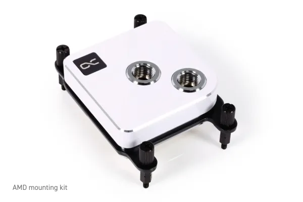 Alphacool 13445, Vandblok, Messing, Kobber, Hvid, 1/4
