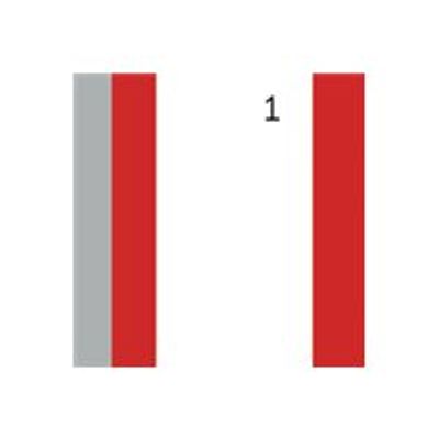 ELVE - Bloc vendeurs - 100 tickets - 135 x 60 mm - rouge