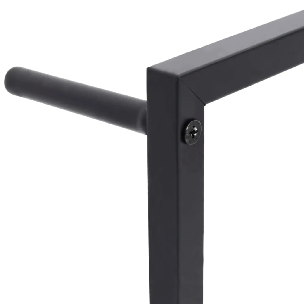 Helloshop26 Porte-serviettes mural noir 116 cm acier
