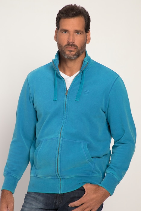 Sweatjacke, Vintage Look, Kängurutasche