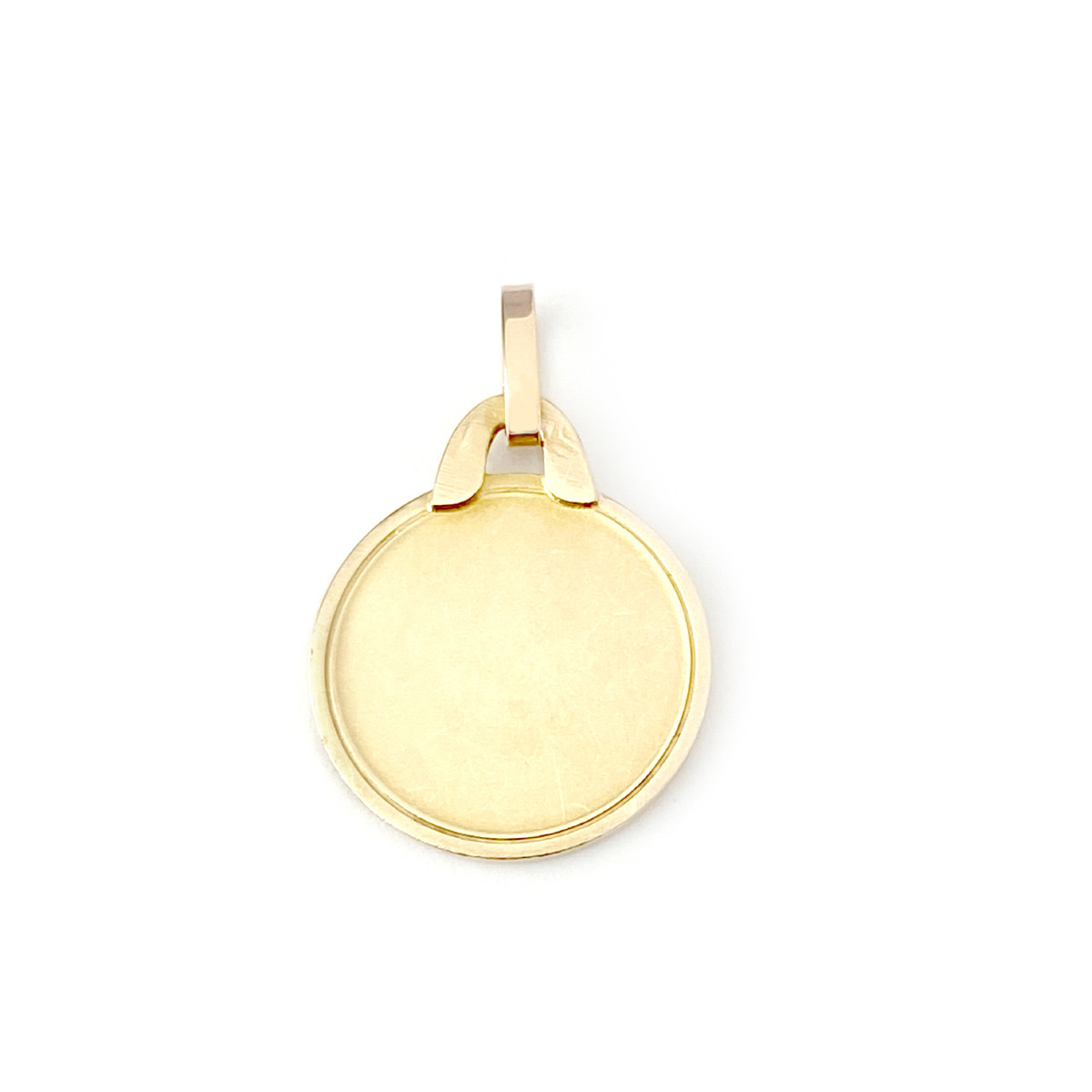 Pendentif médaille d'occasion or 750 jaune