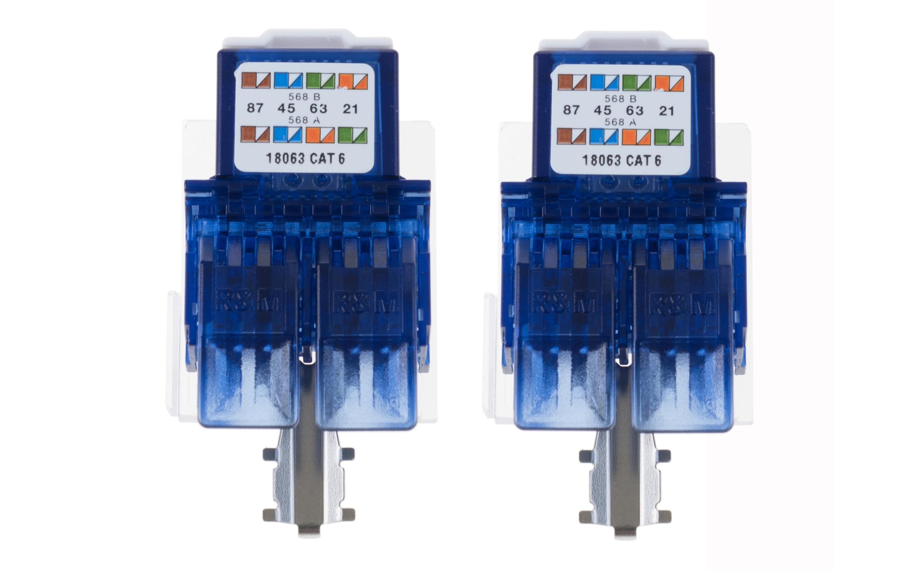 Netzwerkdose UP 2x RJ45 Kat. 6 ungeschirmtNetzwerkdose,