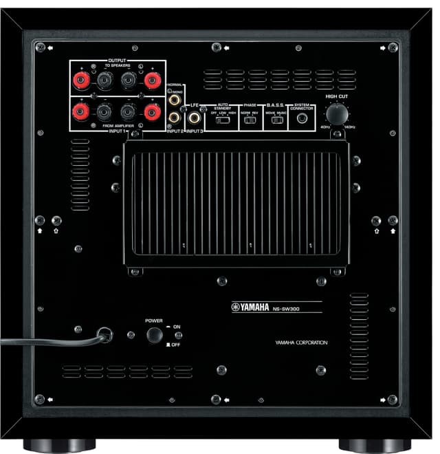 Yamaha NSSW 300 subwoofer (sort)