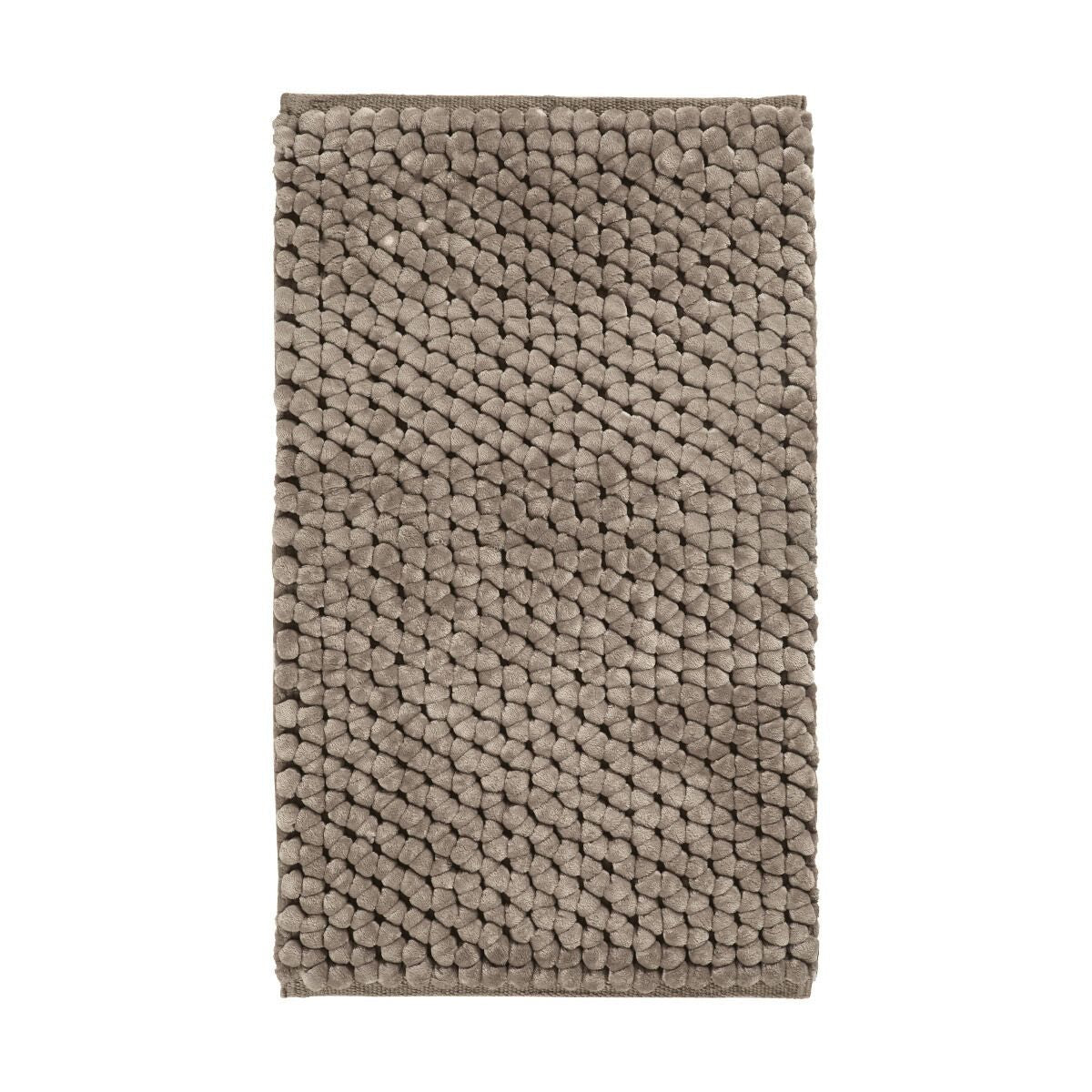 Onyx Badmat Almond | 60 x 100 cm | Bruin | Polyester | Katoen