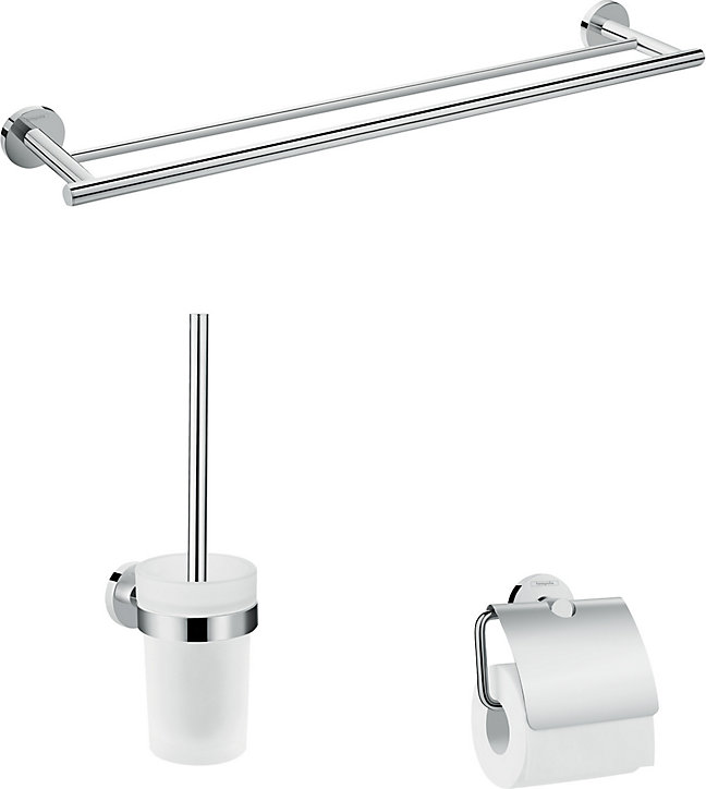 Ensemble salle de bains 3 pièces Hansgrohe Logis Universal coloris chromé