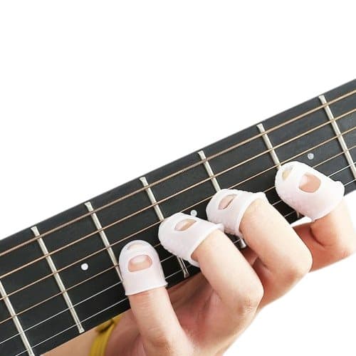 INF Gitarfingerbeskyttelse silikon 25 stk Gjennomsiktig