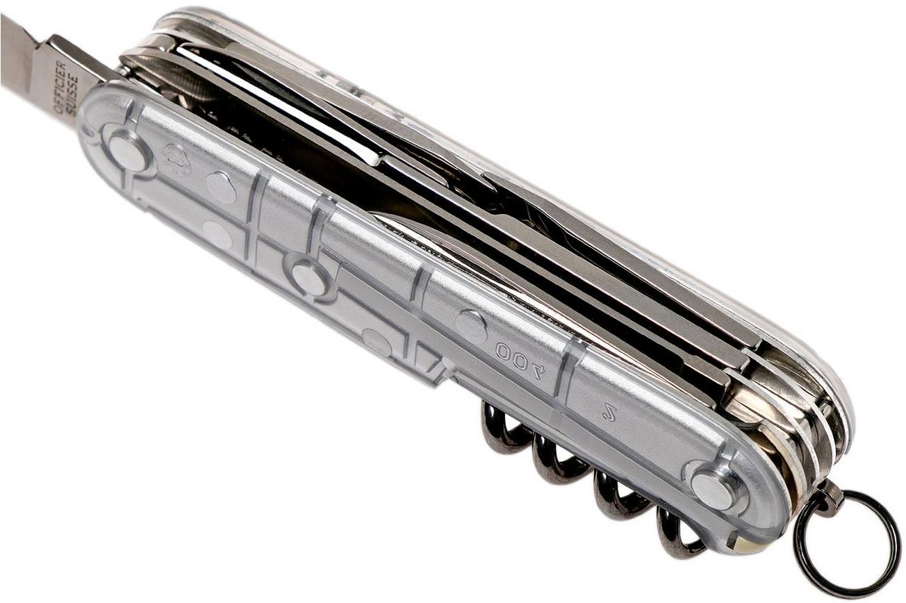 Victorinox Huntsman transparant zilver 1.3713.T7 Zwitsers zakmes