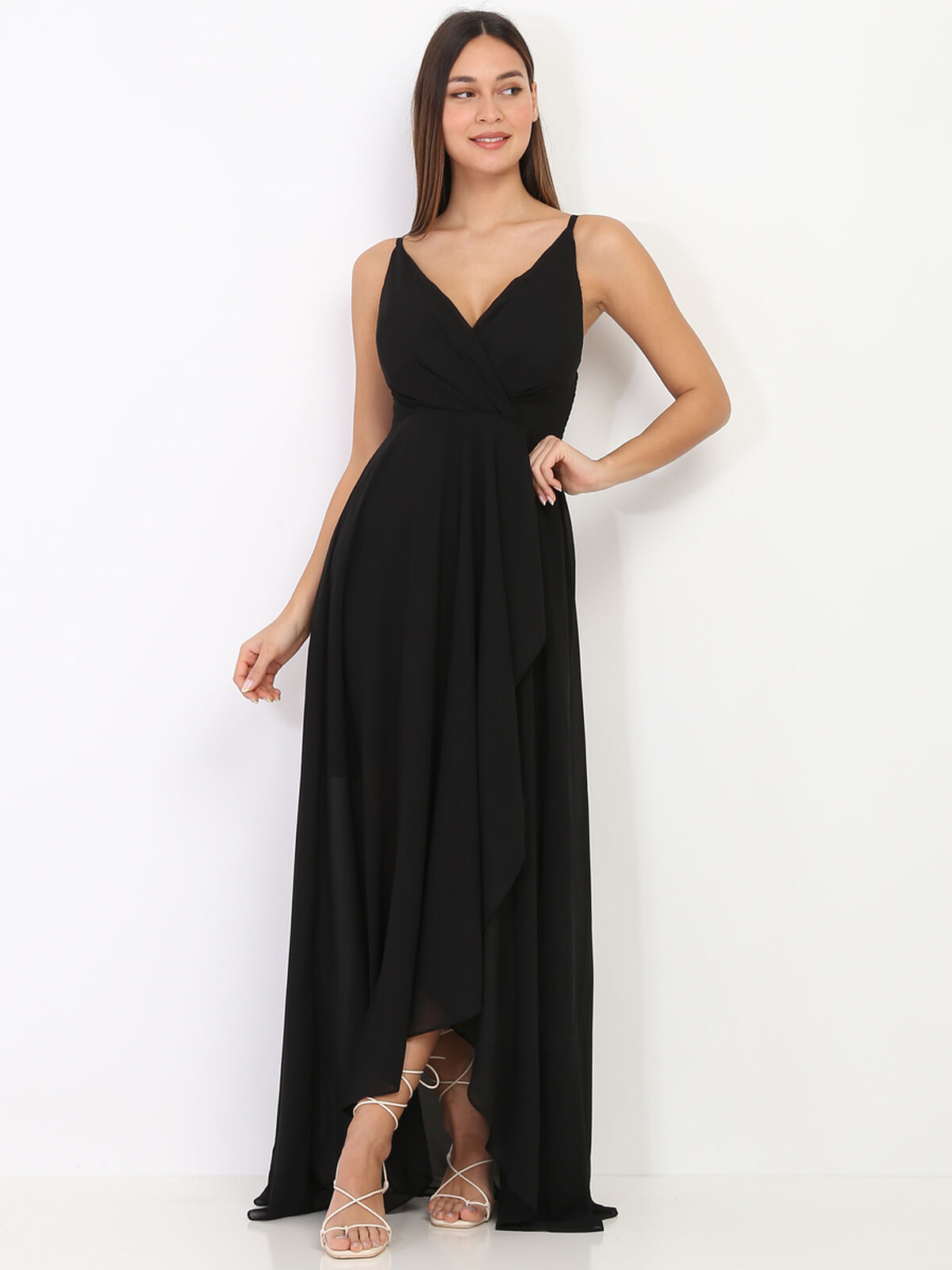 Robe de soirée longue grandes tailles- Noir