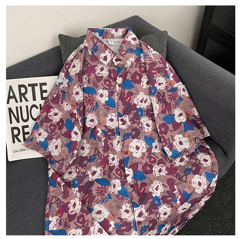 Mimiyox - Midi-jurk met 3/4-mouwen en bloemenprint