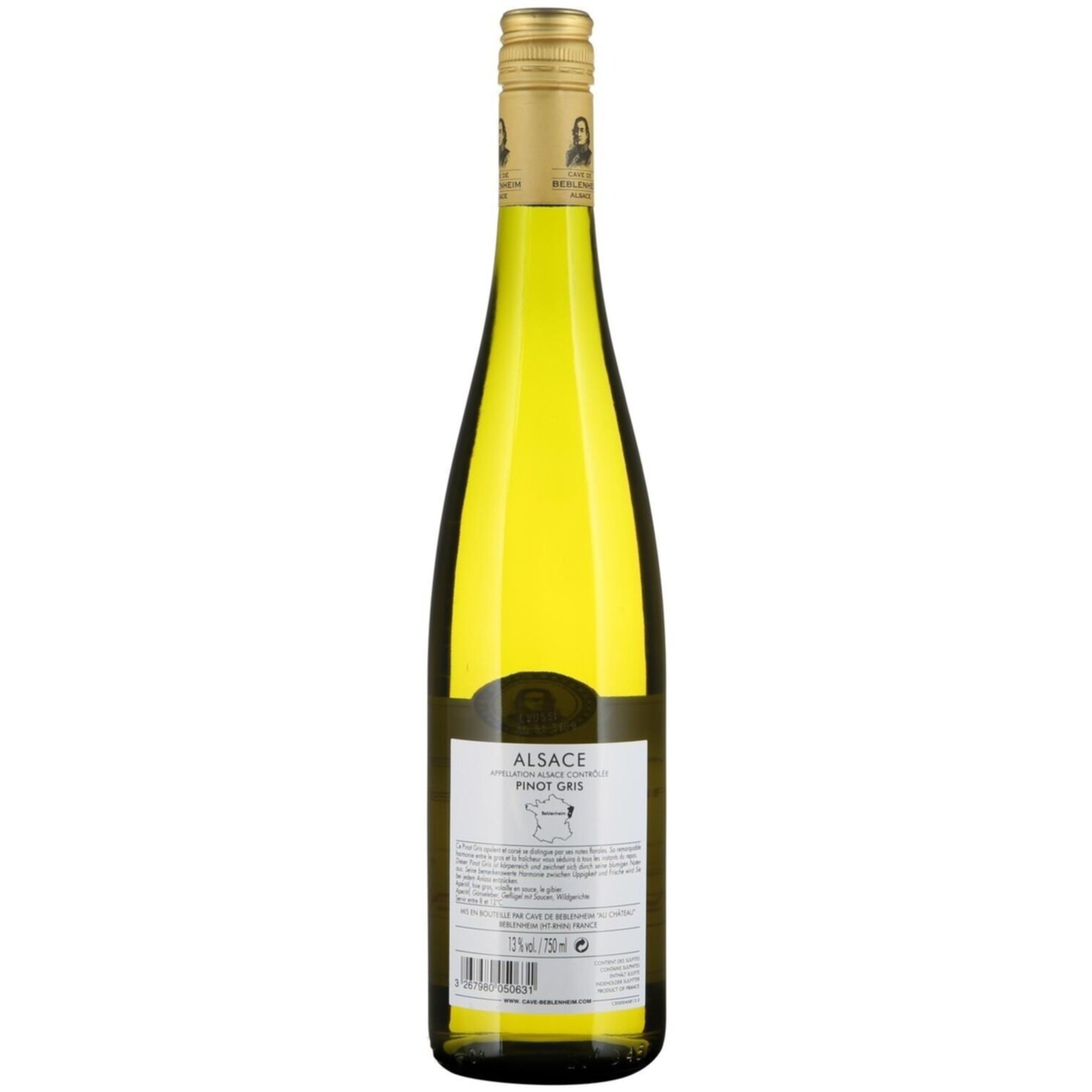 Alsace AOP Pinot Gris Baron de Hoen -75cl