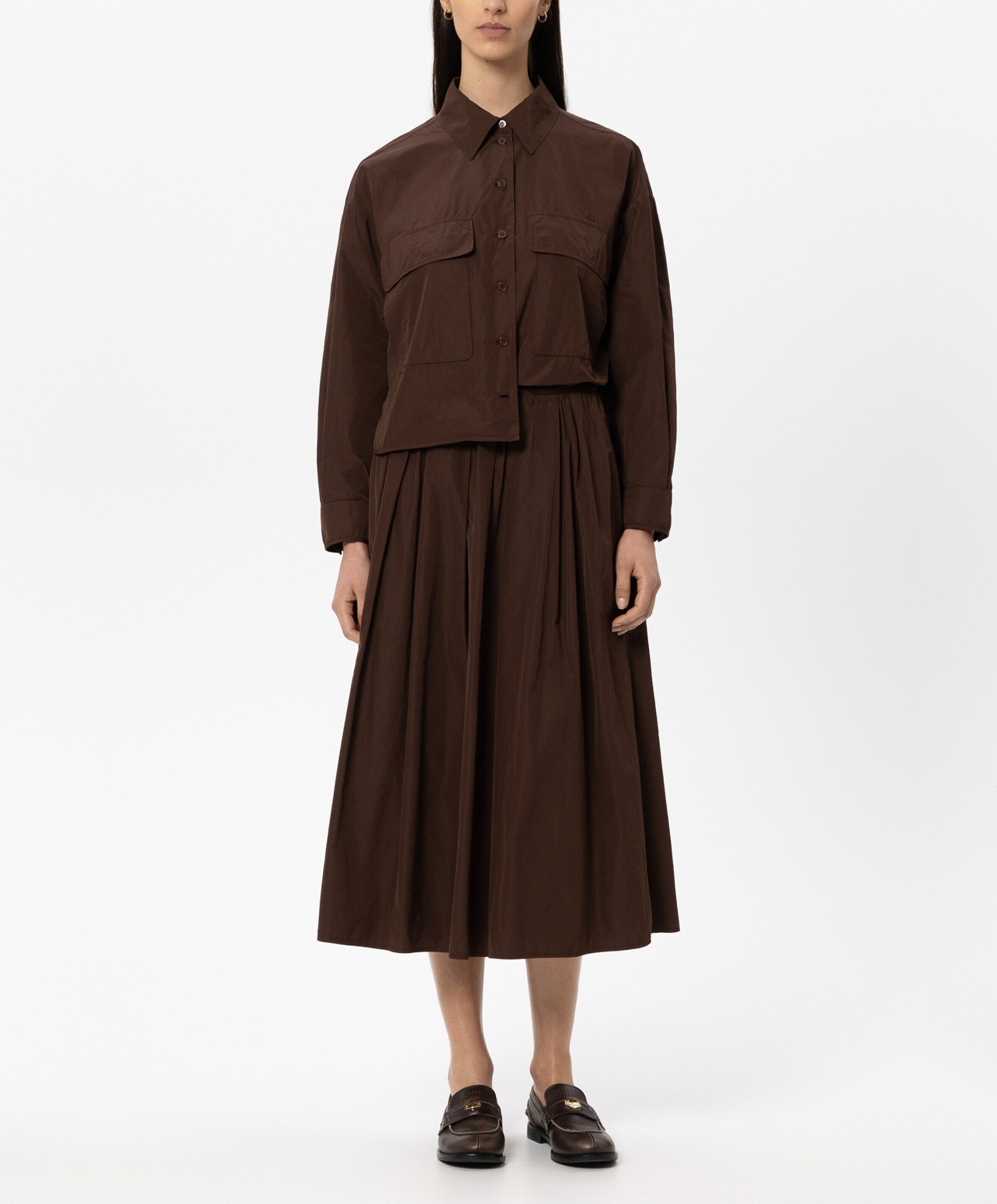 LUISA CERANO Dames blouse bruin