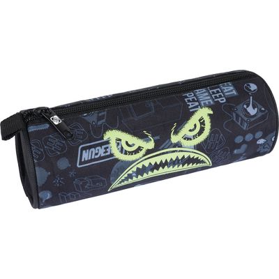 Trousse ronde Freegun Primaire - 1 compartiment - noir - Oberthur