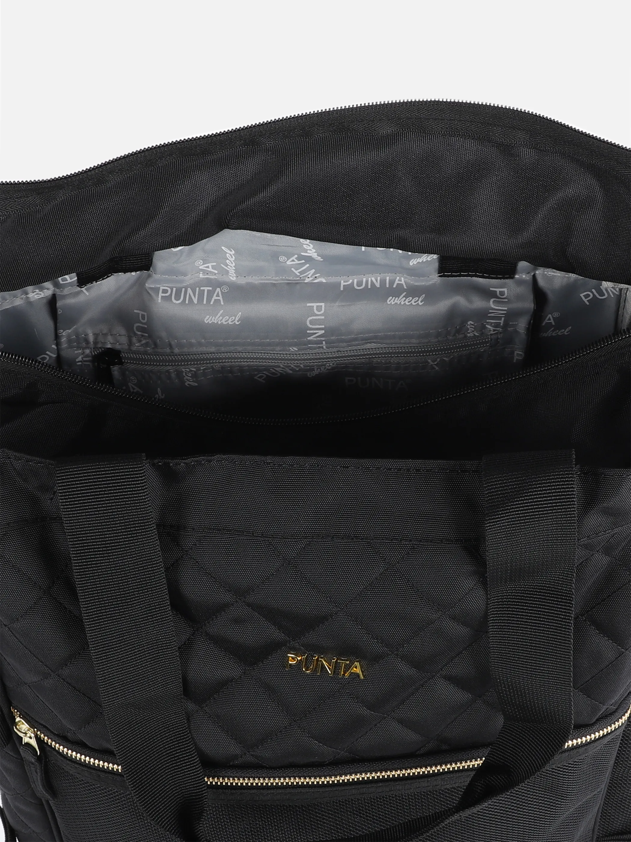 Tasche zum Rollen mit vielen Details
