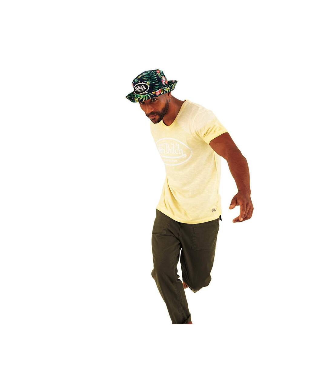 T-shirt col V homme en coton Tyron