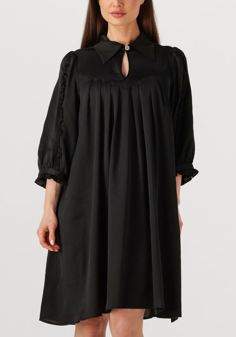 zwarte bruuns bazaar mini jurk tamia dress