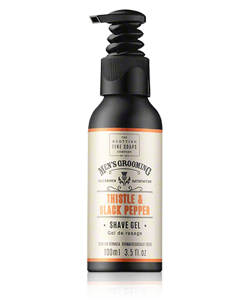 Scottish Fine Soaps Men's Grooming Thistle & Black Pepper Shave Gel 100ml