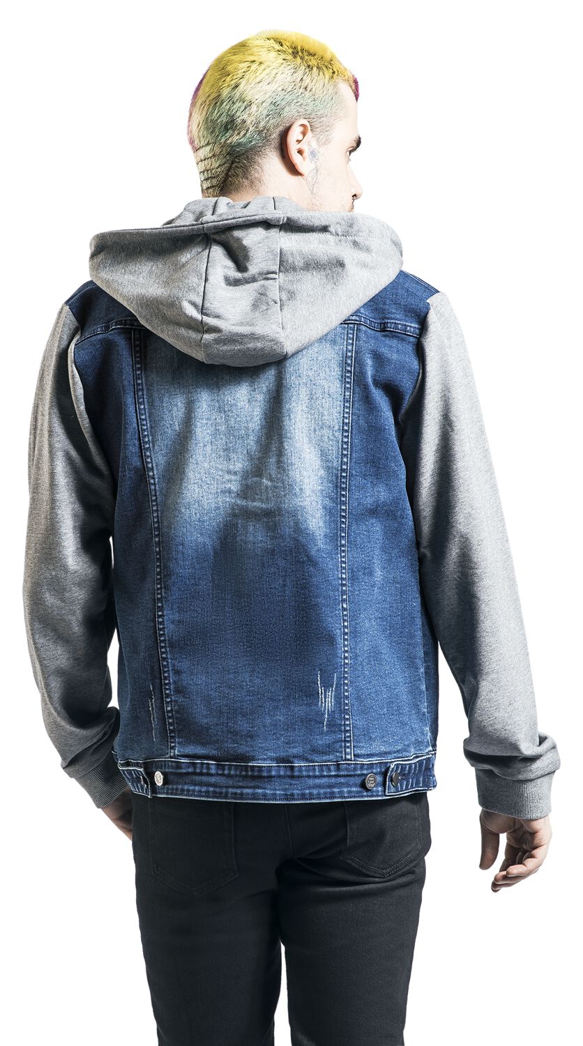 Veste En Jean Avec Manches & Capuche En Sweat | RED by EMP Veste en Jean