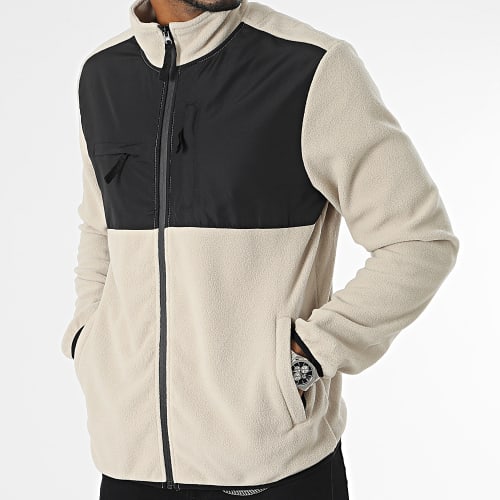 Veste Polaire Zippée Beige