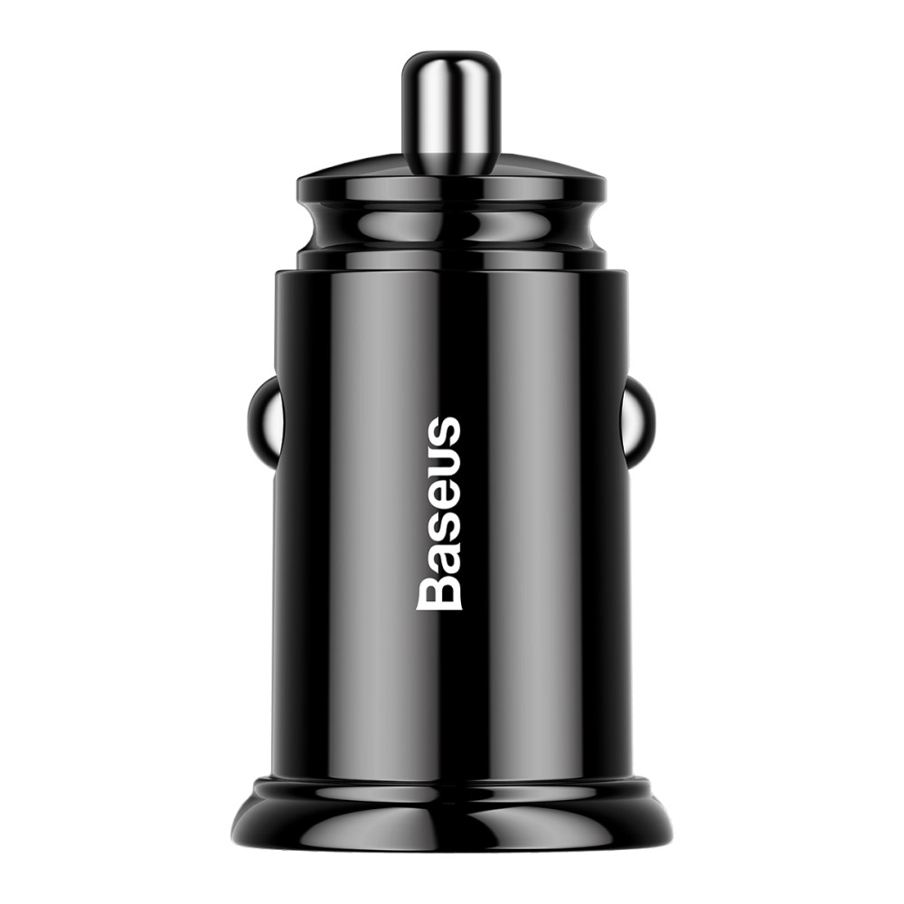 (5A) 2x USB A Auto KFZ Ladegerät Netzteil Quick Charge 3.0   LED Beleuchtung - Schwarz