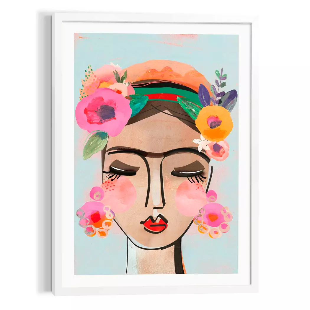 Wandbild 50 x 70 cm Colourful Face