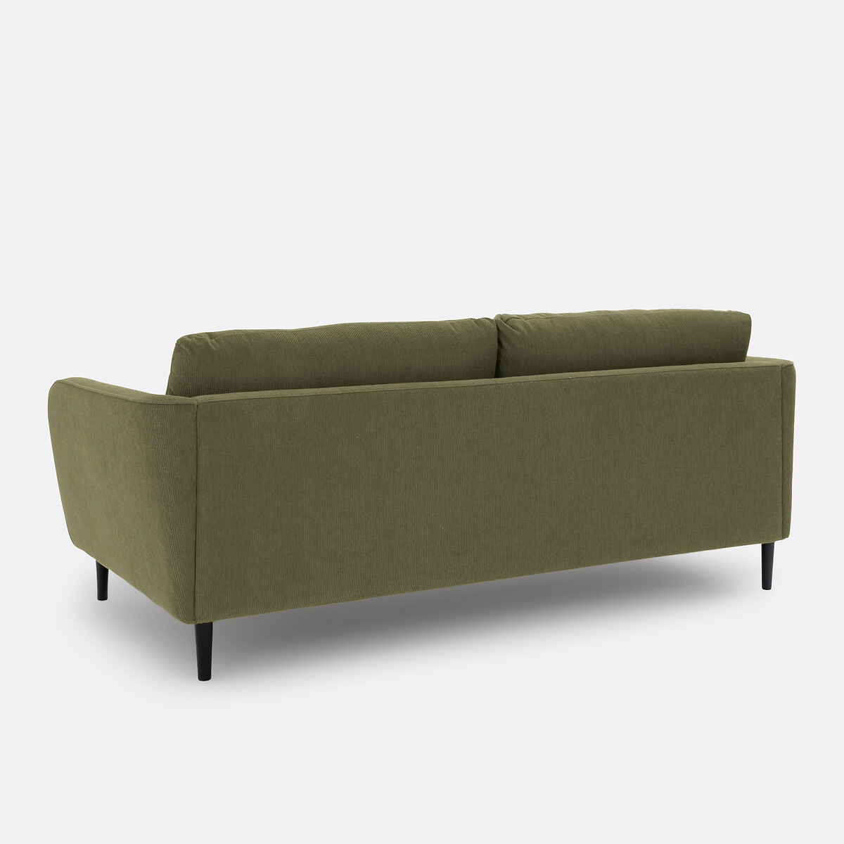 LA REDOUTE INTERIEURS<br>Sofá fixo de 3 a 4 lugares, veludo canelado, Amy