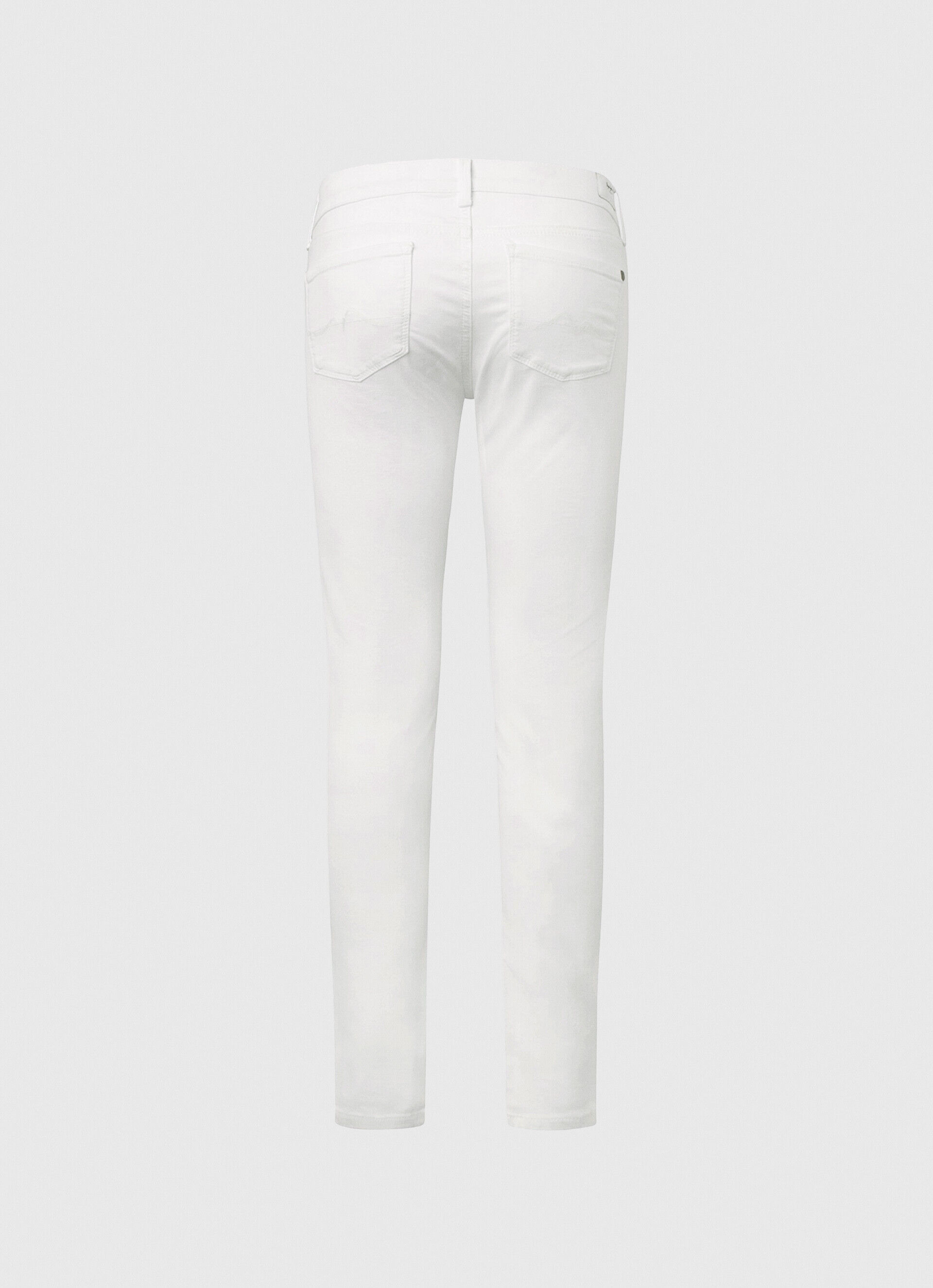 Calça skinny fit com 5 bolsos - branca