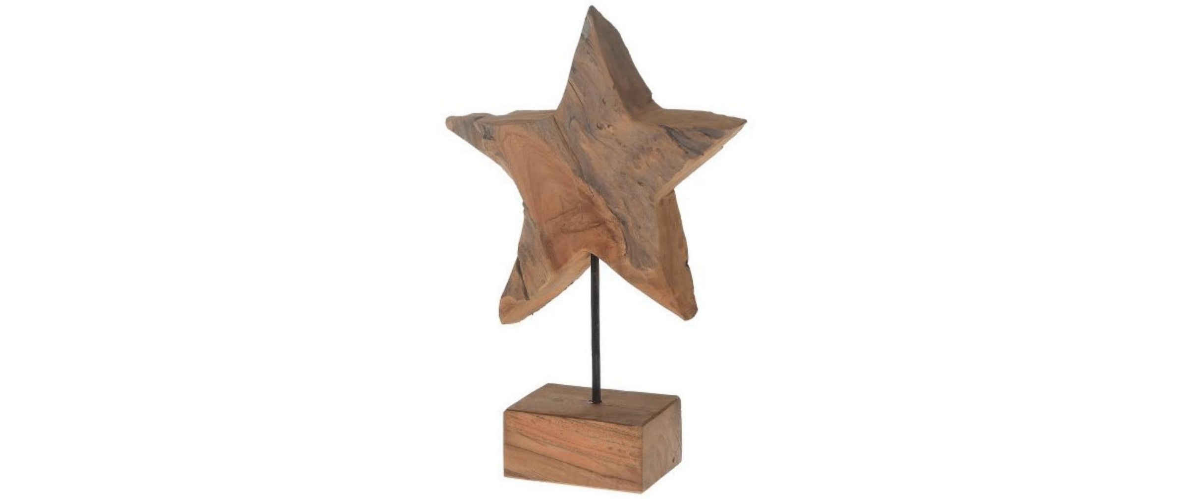 Weihnachtsfigur »CHALET Stern Teak 40 cm«