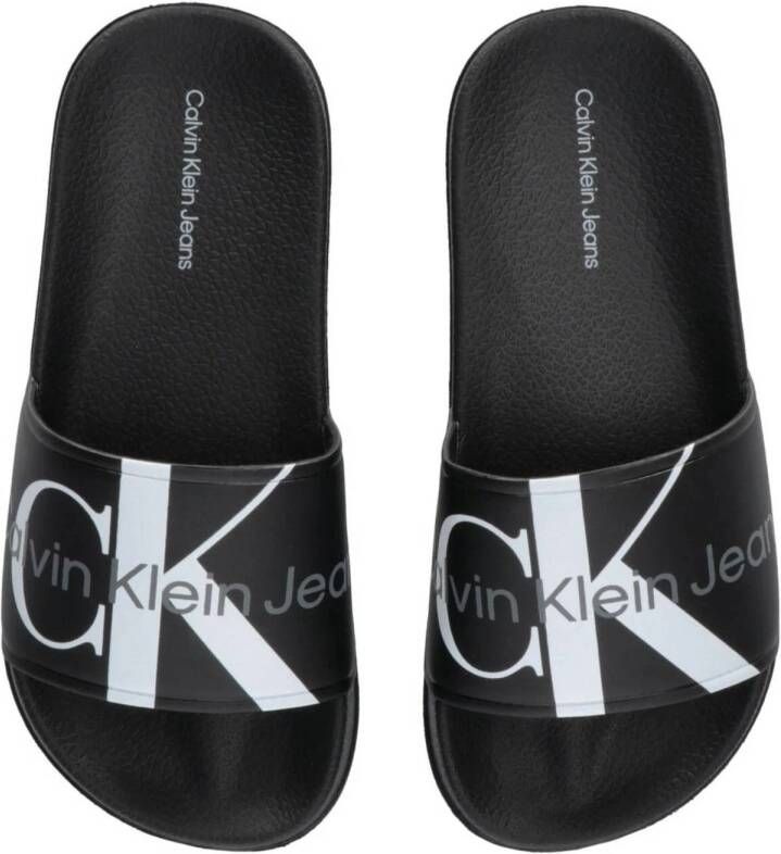 Calvin Klein badslippers zwart Rubber Logo 29