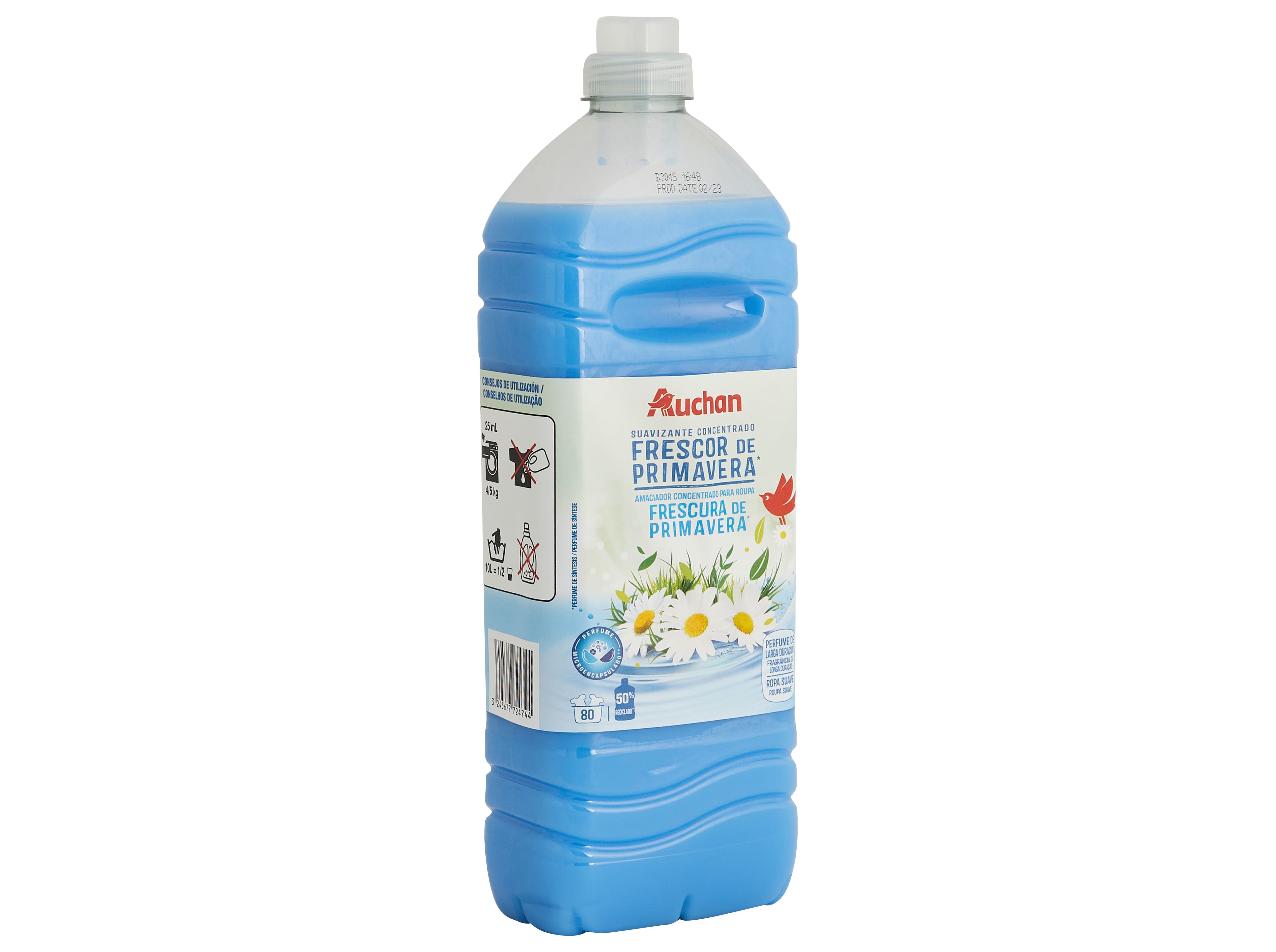 AMACIADOR CONCENTRADO AUCHAN FRESCURA PRIMAVERA 80 DOSES