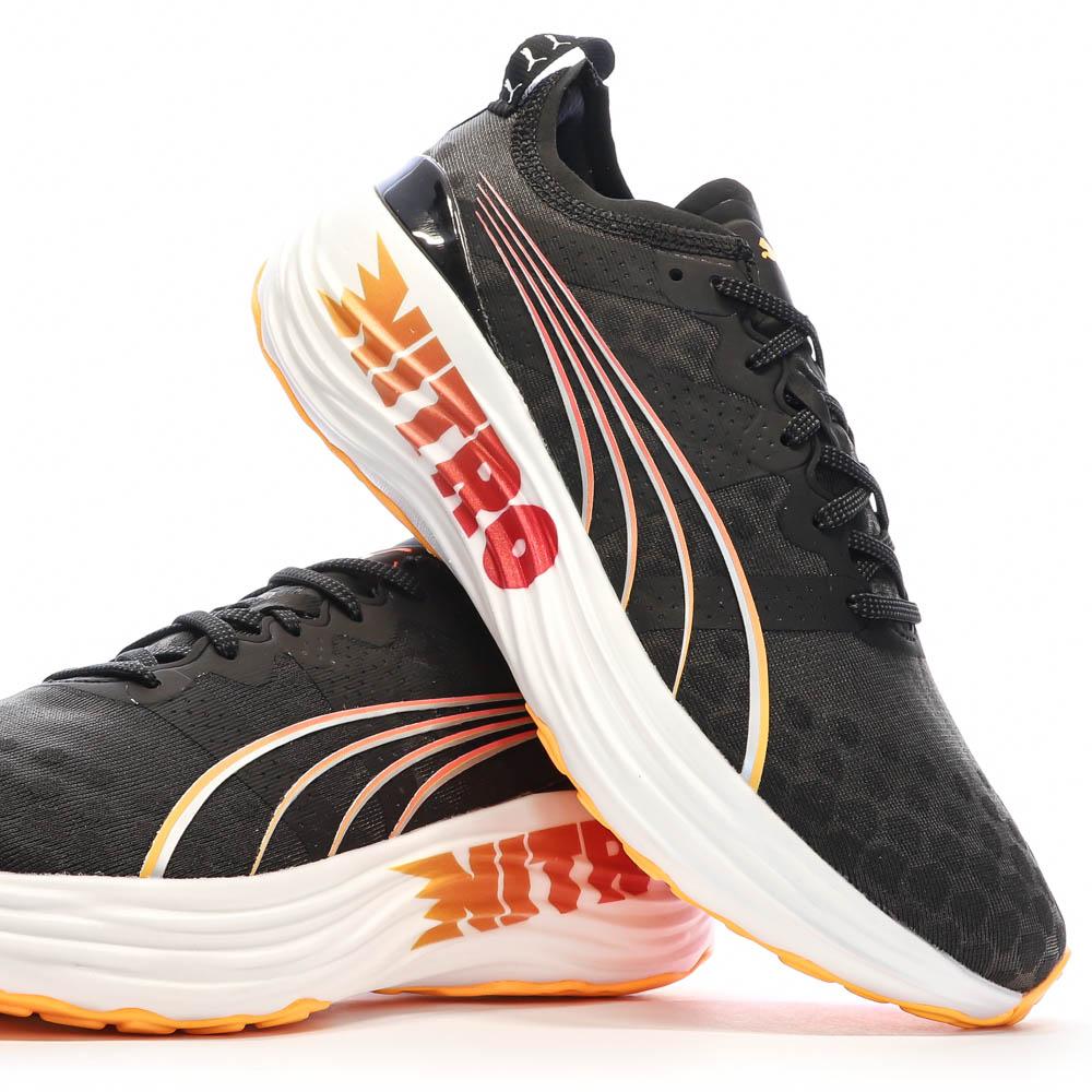 Puma Chaussures de running Noires/Oranges Femme Puma Foreverrun