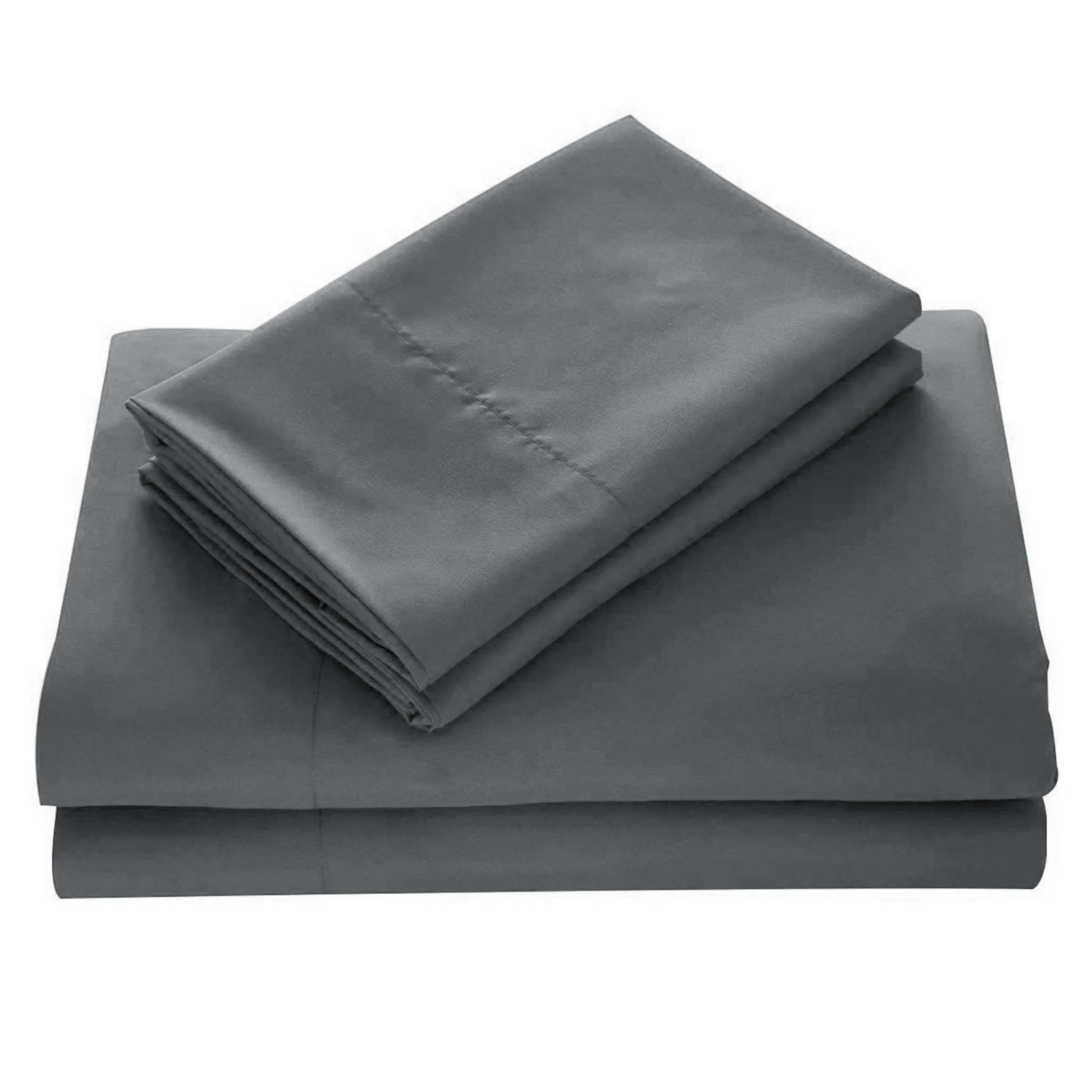 Clément - Maison Ensemble de Draps Lit Simple - Gris