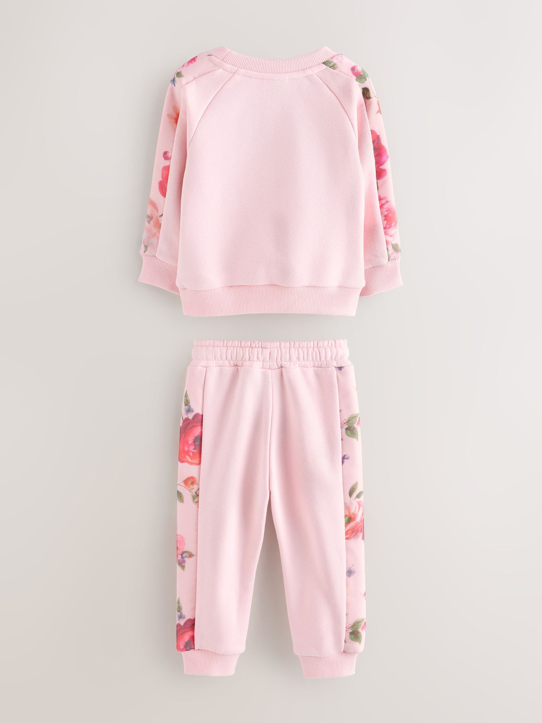 Roze - Baker by Ted Baker Organza Sweatshirt met Bloemenprint & Joggingbroek Set van 2 Stuks