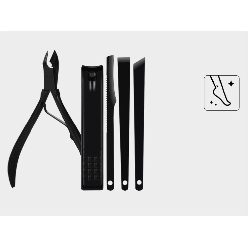 (15-tlg. Set) Edelstahl Pediküre Maniküre Kosmetik Gesichts Pflege-Set inkl. Leder Reise Etui
