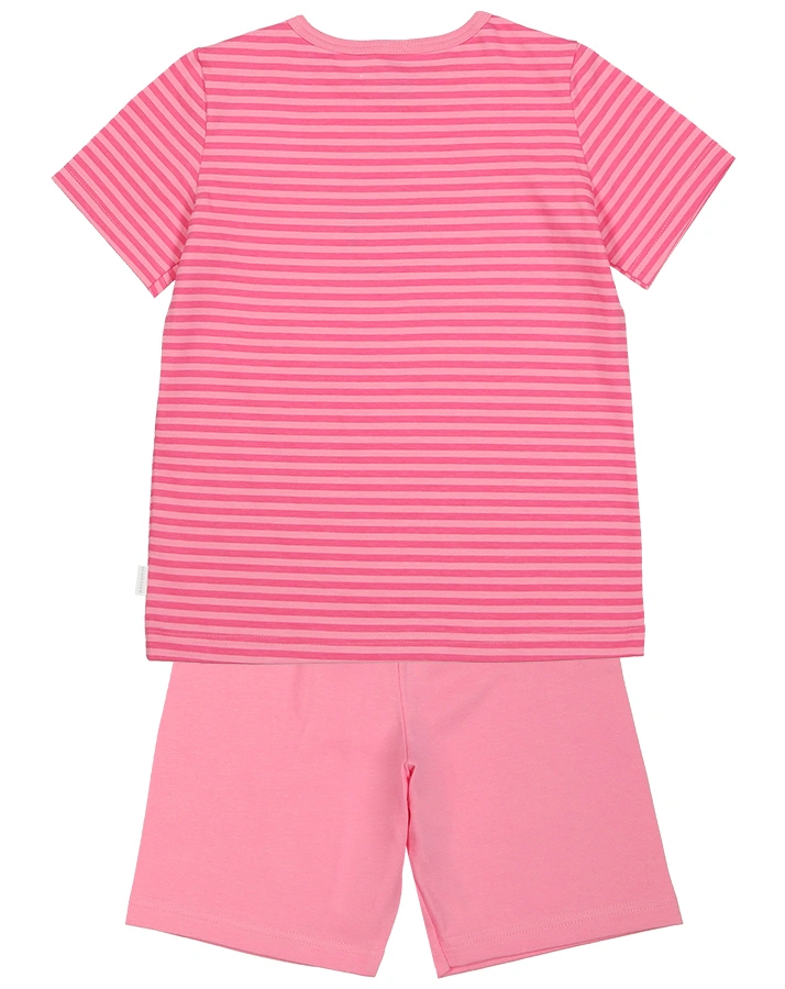 Schlafanzug CLASSICS – PFERD 2-teilig kurz in pink/rosa