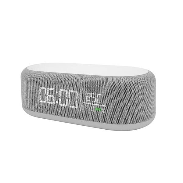 United Vækkeur med trådløs opladning og Bluetooth-højttaler