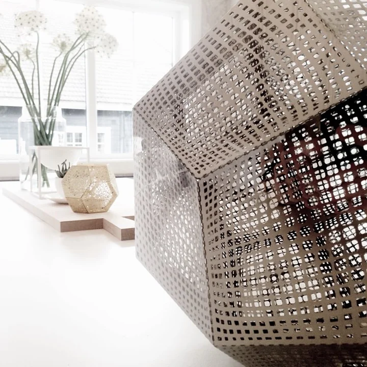 Tom Dixon - Etch Teelichthalter, ETT02, Edelstahl