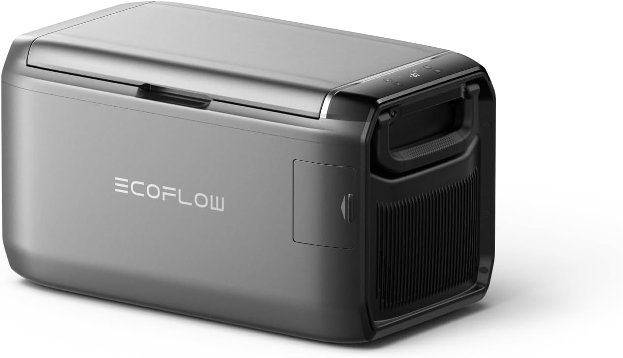 ECOFLOW GLACIER Classic Tragbare Kühlbox 35L, 43 Std. netzunabhängige Kühlung, 25 Min. Schnellgefrierfunktion, AC/DC/Solarenergie, App-Steuerung, Mini-Kühlschrank für Camping, Roadtrips und Angeln